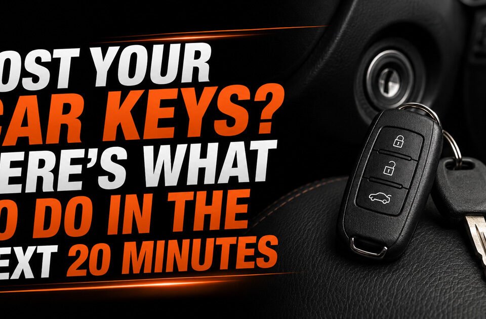 Lost Your Car Keys? Here's What to Do in the Next 20 Minutes