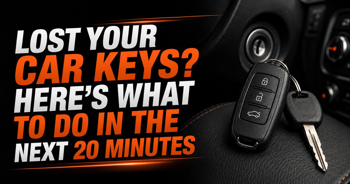 Lost Your Car Keys? Here's What to Do in the Next 20 Minutes